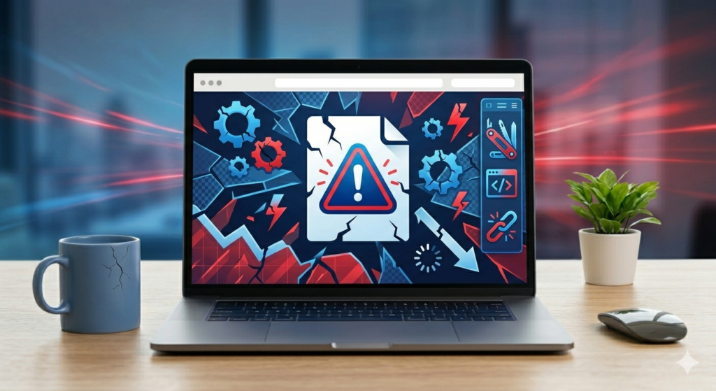 common website errors and fixes